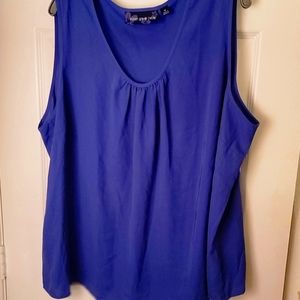 Susan Graver Size 3X ,Color Purple Sleeveless Top, Used